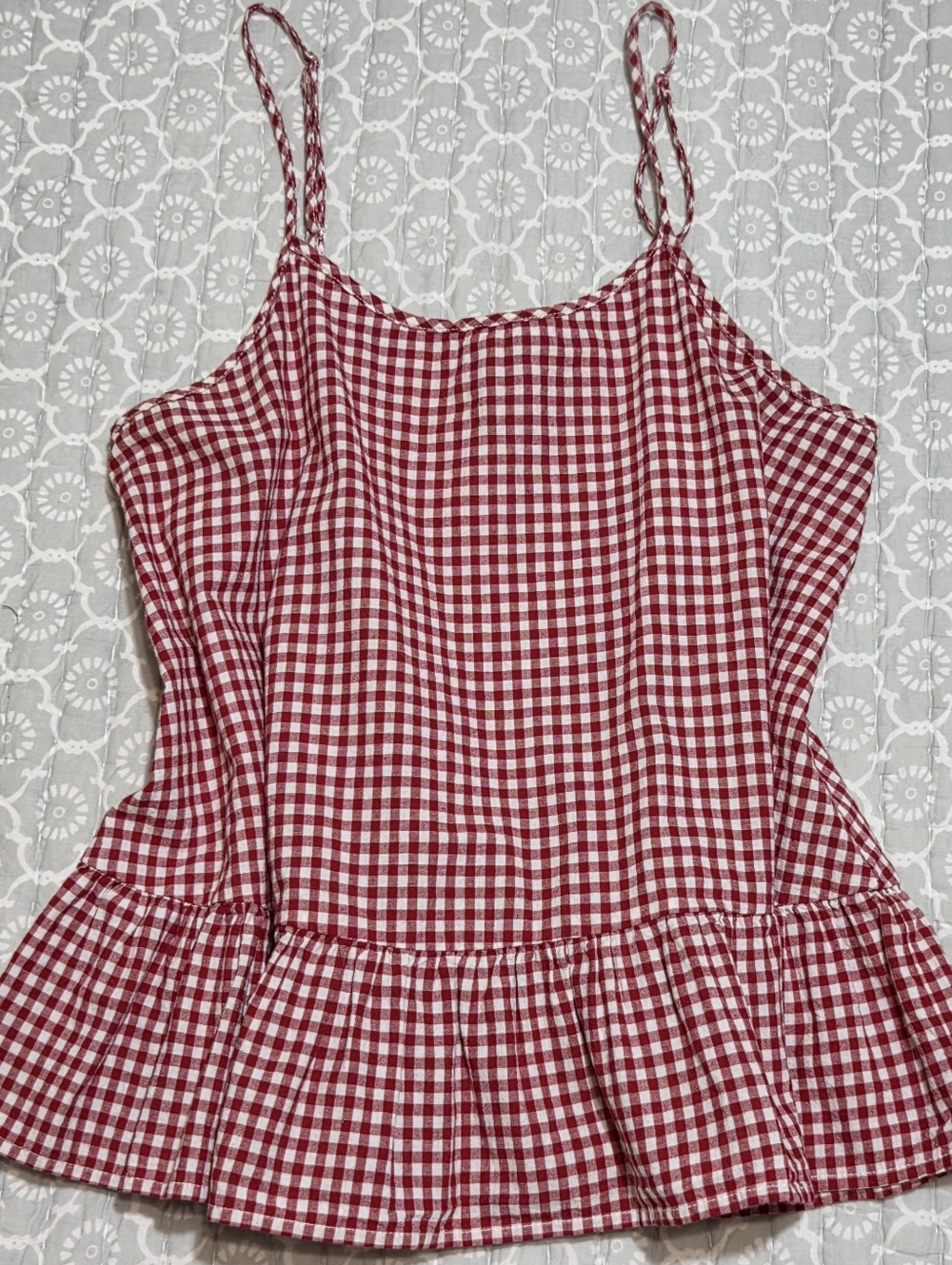 Gingham Cotton Women's Camisole